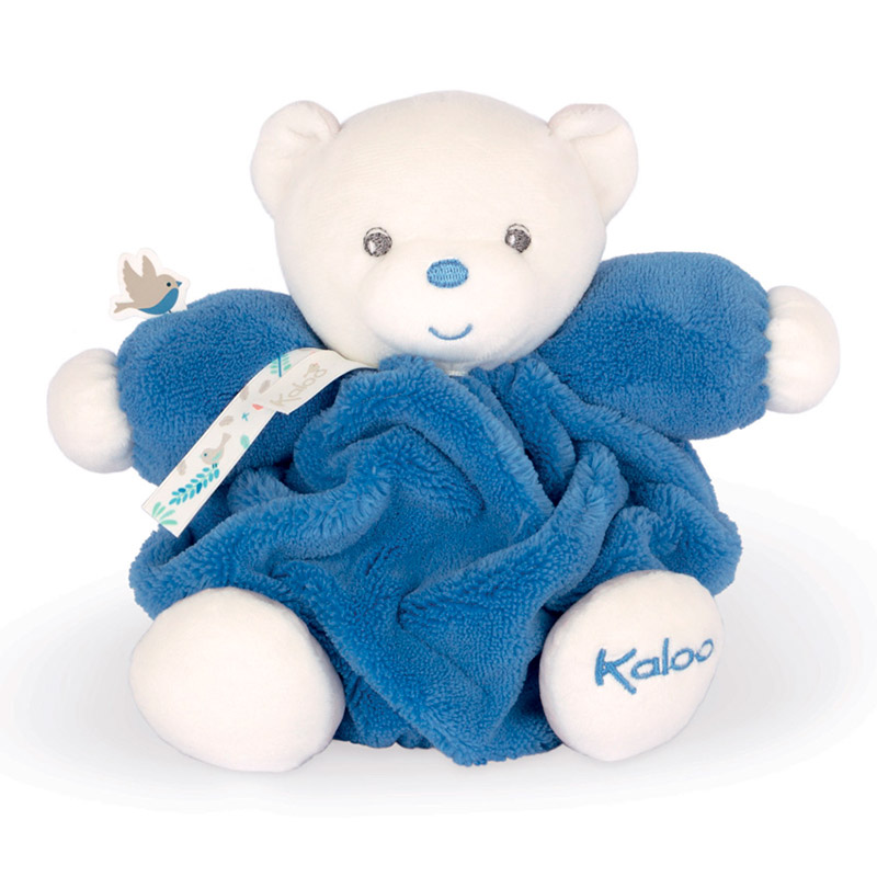 Мягкая игрушка Kaloo "Медвежонок Chubby", серия "Plume", морская волна, 18 см